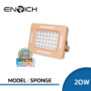 สปอร์ตไลท์โซล่าเซลล์ LED ENRICH SPONGE 20W สีชมพูพาสเทล